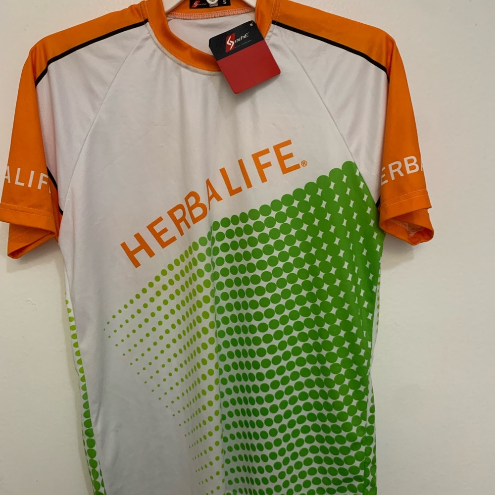 Alife Orange and Green Athletic Jersey Shirt